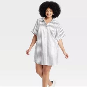 Women's Easy Woven Mini Shirtdress